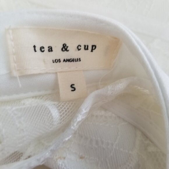 tea n cup White Lace Halter Neck Bodycon Dress - Picture 8 of 9